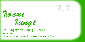 noemi kungl business card