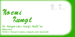 noemi kungl business card